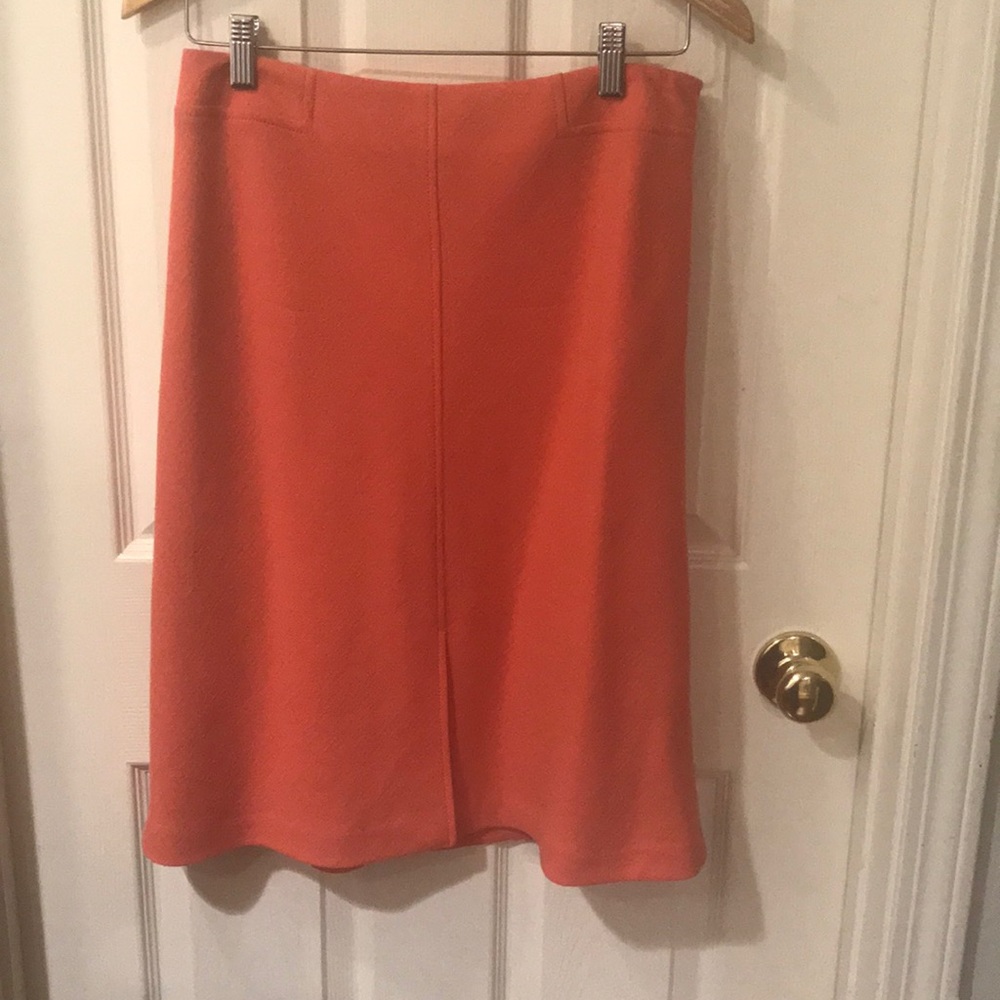 Ann Taylor coral wool skirt